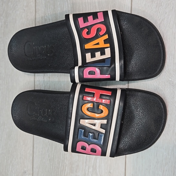 Circus By Sam Edelman Women"Beach Please" Flynn Slides Sandals Sz 10M - Picture 3 of 11